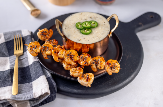 Smoked Shrimp and Cheese Grits